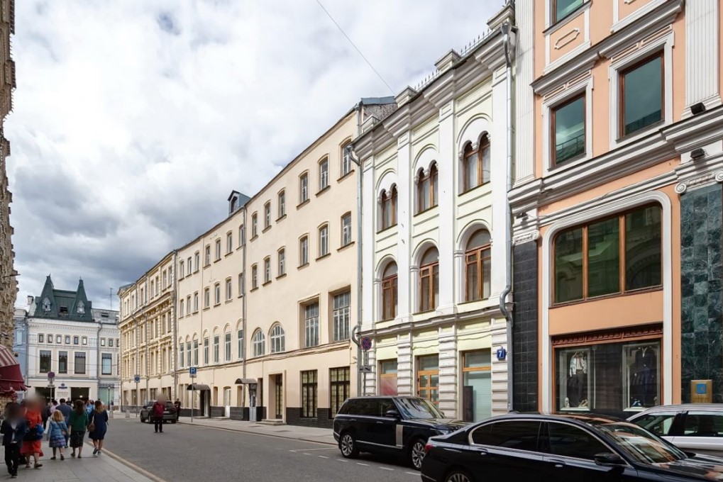 фасад дома, здание по адресу г Москва, Ветошный пер, д 7 